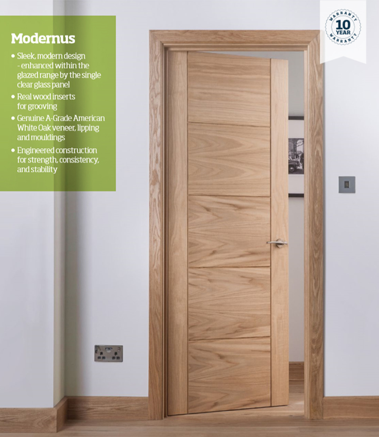 Modernus 5 Panel Oak Internal Door